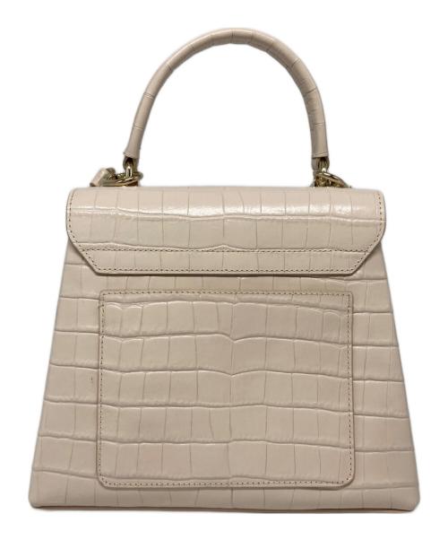 FURLA（フルラ）FURLA (フルラ) 型押しショルダーバッグ ピンクの古着・服飾アイテム