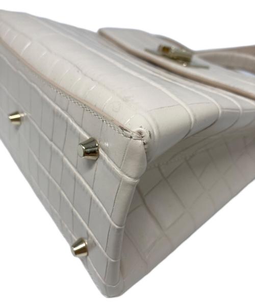 FURLA（フルラ）FURLA (フルラ) 型押しショルダーバッグ ピンクの古着・服飾アイテム