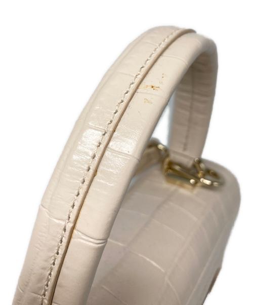 FURLA（フルラ）FURLA (フルラ) 型押しショルダーバッグ ピンクの古着・服飾アイテム