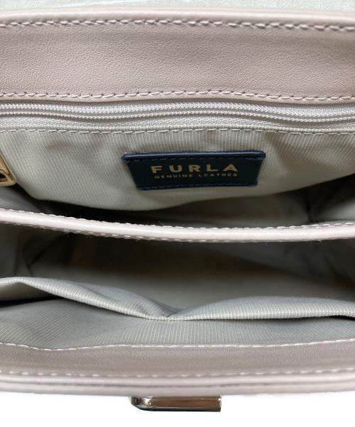 FURLA（フルラ）FURLA (フルラ) 型押しショルダーバッグ ピンクの古着・服飾アイテム