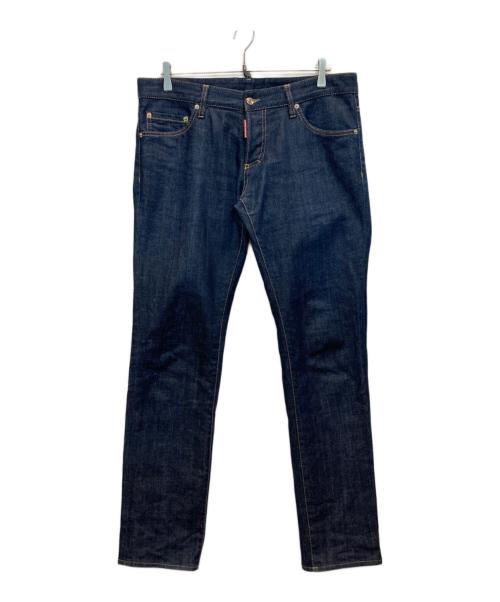 DSQUARED2（ディースクエアード）DSQUARED2 (ディースクエアード) ダークウォッシュスリムデニム インディゴ サイズ:50の古着・服飾アイテム