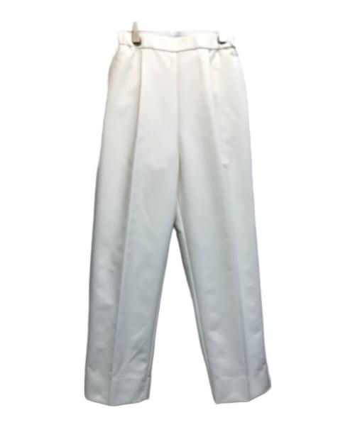 YORI（ヨリ）yori (ヨリ) センタープレステーパードパンツ ホワイト サイズ:34の古着・服飾アイテム