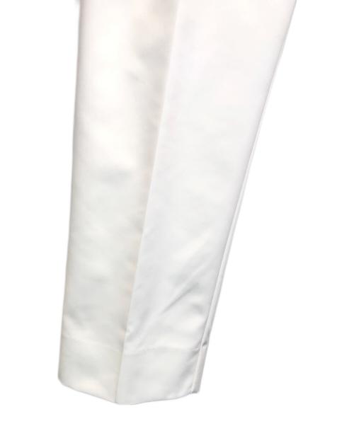 YORI（ヨリ）yori (ヨリ) センタープレステーパードパンツ ホワイト サイズ:34の古着・服飾アイテム