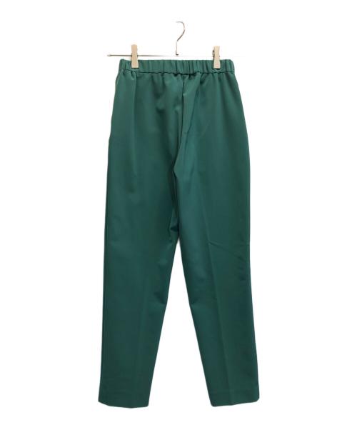 YORI（ヨリ）YORI (ヨリ) ピンタックストレッチパンツ グリーン サイズ:34の古着・服飾アイテム
