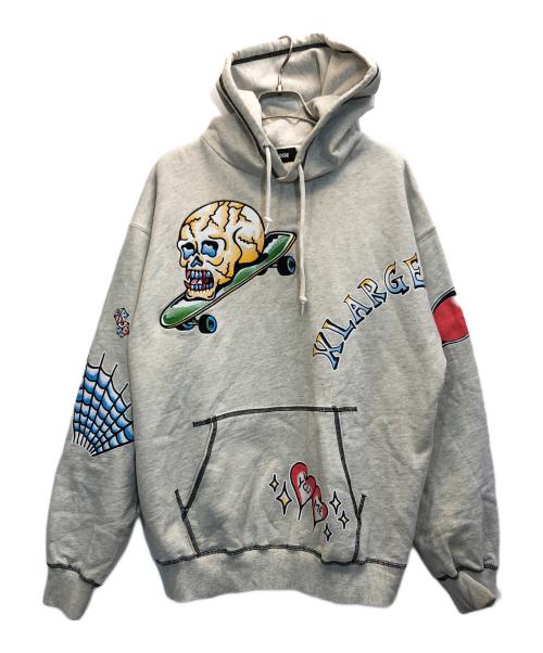 X-LARGE（エクストララージ）X-LARGE (エクストララージ) GOOD TIME HOODED SWEATSHIRT グレー サイズ:Ⅿの古着・服飾アイテム