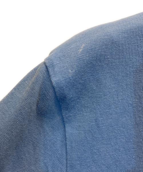 MONCLER（モンクレール）MONCLER (モンクレール) ネックロゴ刺繍Tシャツ ブルー サイズ:Mの古着・服飾アイテム