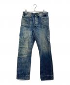 MISTER FREEDOM×SUGAR CANEミスターフリーダム×シュガーケーン）の古着「シンチバックデニムパンツ」｜インディゴ