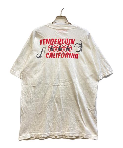 TENDERLOIN（テンダーロイン）TENDERLOIN (テンダーロイン) プリントTシャツ ホワイト サイズ:Lの古着・服飾アイテム