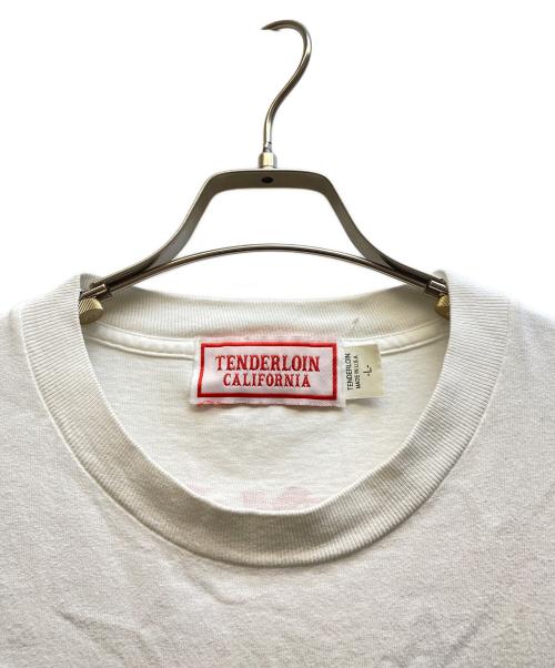 TENDERLOIN（テンダーロイン）TENDERLOIN (テンダーロイン) プリントTシャツ ホワイト サイズ:Lの古着・服飾アイテム