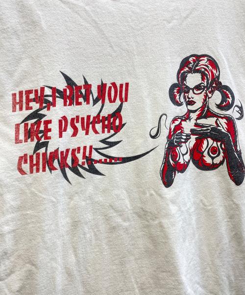 TENDERLOIN（テンダーロイン）TENDERLOIN (テンダーロイン) プリントTシャツ ホワイト サイズ:Lの古着・服飾アイテム