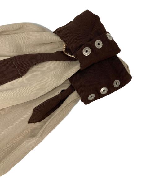 LAS VEGAS（ラスベガス）LAS VEGAS (ラスベガス) レーヨン刺繍ウエスタンシャツ ベージュ サイズ:Sの古着・服飾アイテム