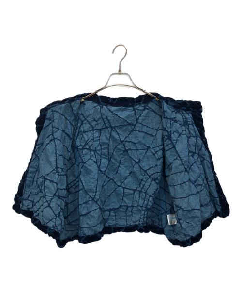 me ISSEY MIYAKE（ミーイッセイ ミヤケ）me ISSEY MIYAKE (ミーイッセイ ミヤケ) ベロアシャツ ネイビー サイズ:-の古着・服飾アイテム
