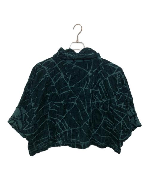 me ISSEY MIYAKE（ミーイッセイ ミヤケ）me ISSEY MIYAKE (ミーイッセイ ミヤケ) ベロアシャツ グリーン サイズ:-の古着・服飾アイテム