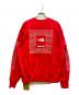 THE NORTH FACE (ザ ノース フェイス) Supreme (シュプリーム) GRAPHIC CREWNECK SWEATSHIRT レッド サイズ:S/P 未使用品：16000円