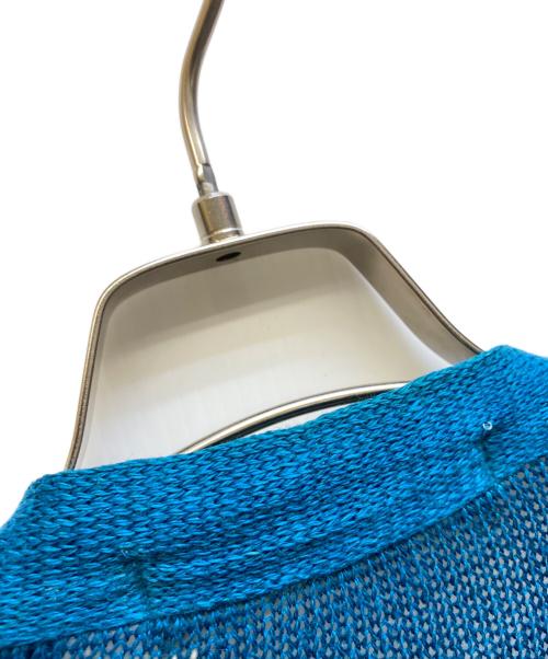 COMME des GARCONS HOMME（コムデギャルソン オム）COMME des GARCONS HOMME (コムデギャルソン オム) リネンVネックカーディガン ブルー サイズ:-の古着・服飾アイテム