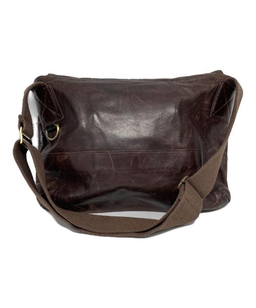 Jas-M.B.（ジャスエムビー）Jas-M.B. (ジャスエムビー) レザーショルダーバッグ ブラウンの古着・服飾アイテム