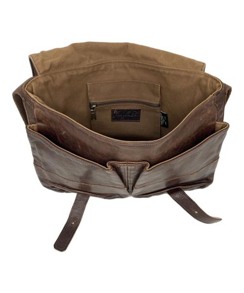 Jas-M.B.（ジャスエムビー）Jas-M.B. (ジャスエムビー) レザーショルダーバッグ ブラウンの古着・服飾アイテム