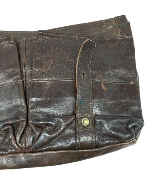 Jas-M.B.（ジャスエムビー）Jas-M.B. (ジャスエムビー) レザーショルダーバッグ ブラウンの古着・服飾アイテム