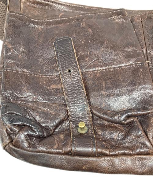 Jas-M.B.（ジャスエムビー）Jas-M.B. (ジャスエムビー) レザーショルダーバッグ ブラウンの古着・服飾アイテム