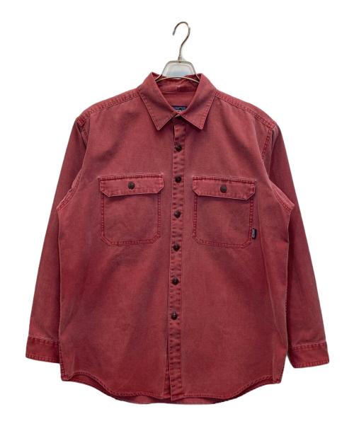 Patagonia（パタゴニア）Patagonia (パタゴニア) オーガニック コットン キャンバス ワーク シャツ レッド サイズ:Mの古着・服飾アイテム