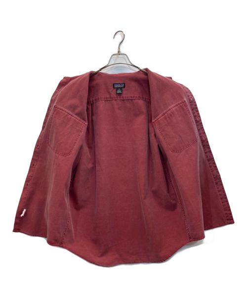 Patagonia（パタゴニア）Patagonia (パタゴニア) オーガニック コットン キャンバス ワーク シャツ レッド サイズ:Mの古着・服飾アイテム