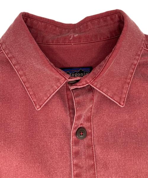 Patagonia（パタゴニア）Patagonia (パタゴニア) オーガニック コットン キャンバス ワーク シャツ レッド サイズ:Mの古着・服飾アイテム