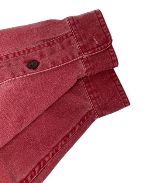 Patagonia（パタゴニア）Patagonia (パタゴニア) オーガニック コットン キャンバス ワーク シャツ レッド サイズ:Mの古着・服飾アイテム