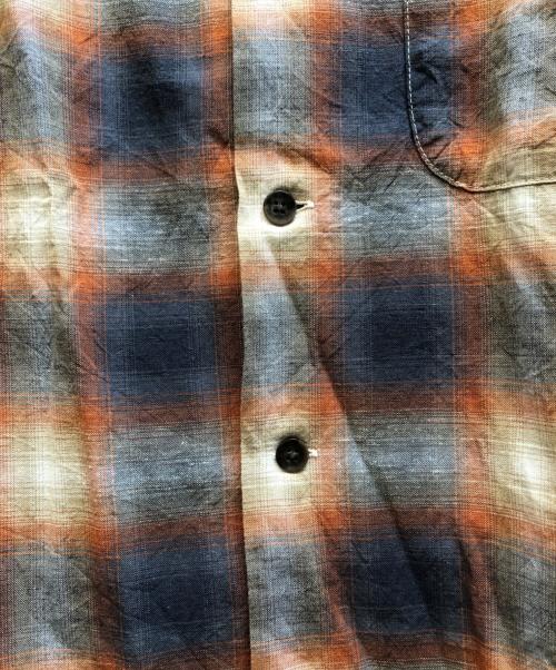 PENDLETON（ペンドルトン）PENDLETON (ペンドルトン) オンブレチェックオープンカラーシャツ ブラウン サイズ:Lの古着・服飾アイテム