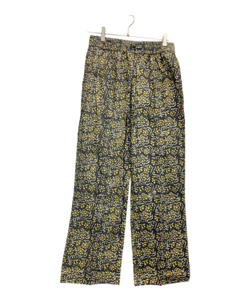 Couture d'adam（クチュールドアダム）COUTURE D'ADAM (クチュールドアダム) Block Print Trousers グレー×イエロー サイズ:42 未使用品の古着・服飾アイテム