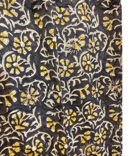 Couture d'adam（クチュールドアダム）COUTURE D'ADAM (クチュールドアダム) Block Print Trousers グレー×イエロー サイズ:42 未使用品の古着・服飾アイテム