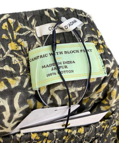 Couture d'adam（クチュールドアダム）COUTURE D'ADAM (クチュールドアダム) Block Print Trousers グレー×イエロー サイズ:42 未使用品の古着・服飾アイテム