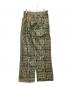 COUTURE D'ADAM (クチュールドアダム) Block Print Trousers グレー×イエロー サイズ:42 未使用品：8000円