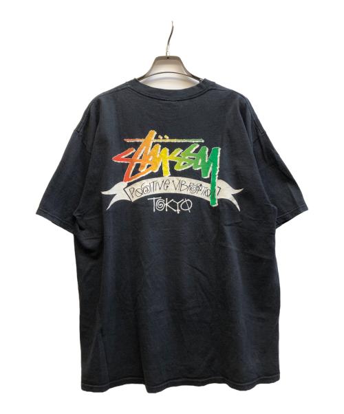 stussy（ステューシー）stussy (ステューシー) シャドーマンプリントTシャツ ブラック サイズ:Lの古着・服飾アイテム
