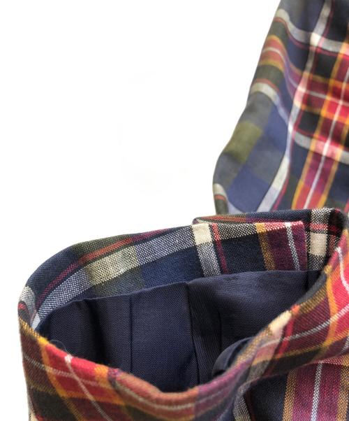 ETRO（エトロ）ETRO (エトロ) チェックリネンコットンチェックテーラードジャケット マルチカラー サイズ:48の古着・服飾アイテム