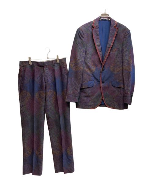 ETRO（エトロ）ETRO (エトロ) ペイズリー柄セットアップ パープル サイズ:48の古着・服飾アイテム