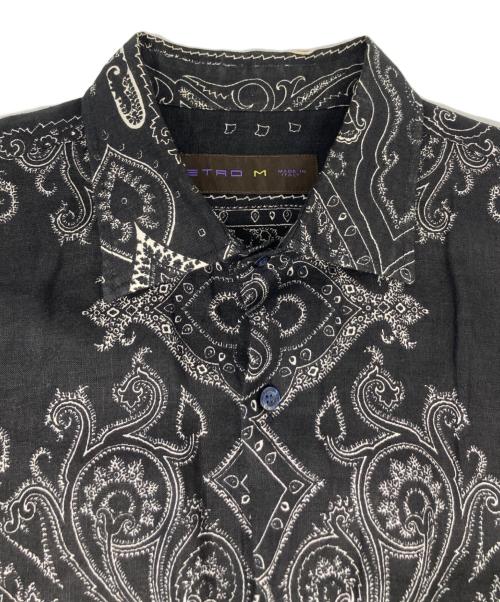 ETRO（エトロ）ETRO (エトロ) ペイズリー柄シャツ ブラック サイズ:Mの古着・服飾アイテム