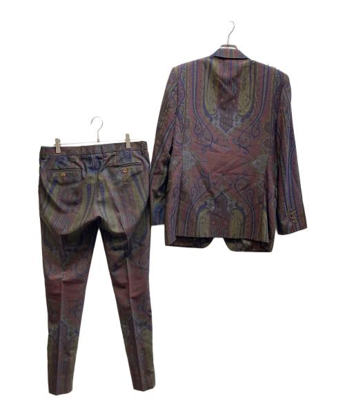 ETRO（エトロ）ETRO (エトロ) ペイズリー柄セットアップ パープル サイズ:48の古着・服飾アイテム