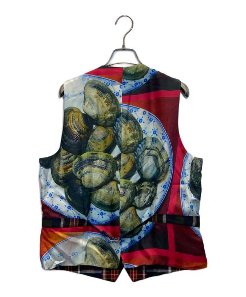 ETRO（エトロ）ETRO (エトロ) チェックベスト ネイビー サイズ:48の古着・服飾アイテム