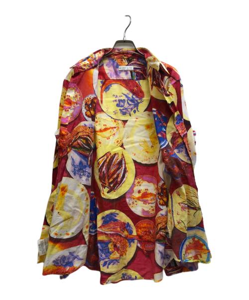 ETRO（エトロ）ETRO (エトロ) 総柄シャツ レッド サイズ:Lの古着・服飾アイテム