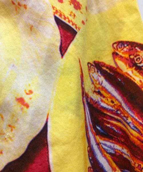 ETRO（エトロ）ETRO (エトロ) 総柄シャツ レッド サイズ:Lの古着・服飾アイテム