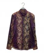 ETROエトロ）の古着「ペイズリー柄シャツ」｜パープル