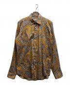 ETROエトロ）の古着「ペイズリー柄シャツ」｜イエロー
