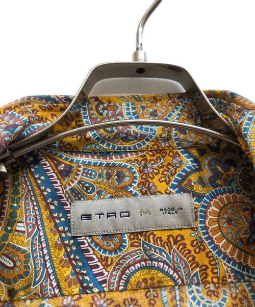 ETRO（エトロ）ETRO (エトロ) ペイズリー柄シャツ イエロー サイズ:Mの古着・服飾アイテム