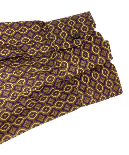 ETRO（エトロ）ETRO (エトロ) 総柄シャツ パープル サイズ:40の古着・服飾アイテム