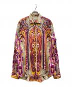 ETROエトロ）の古着「ペイズリー柄シャツ」｜パープル
