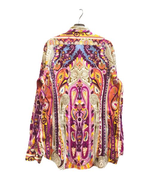 ETRO（エトロ）ETRO (エトロ) ペイズリー柄シャツ パープル サイズ:Lの古着・服飾アイテム
