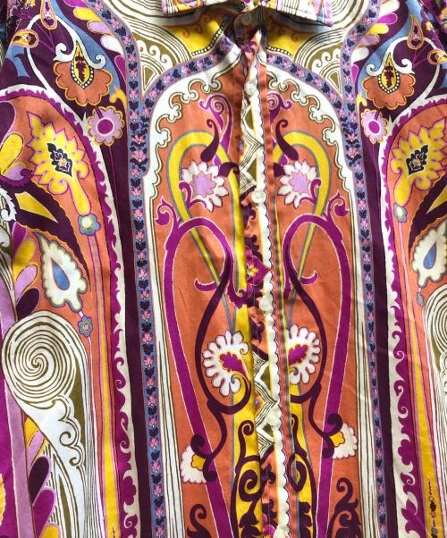 ETRO（エトロ）ETRO (エトロ) ペイズリー柄シャツ パープル サイズ:Lの古着・服飾アイテム