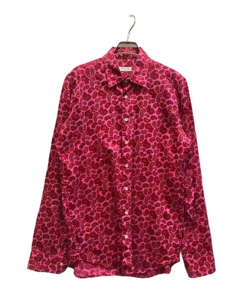 ETRO（エトロ）ETRO (エトロ) ペイズリー柄シャツ レッド サイズ:Mの古着・服飾アイテム