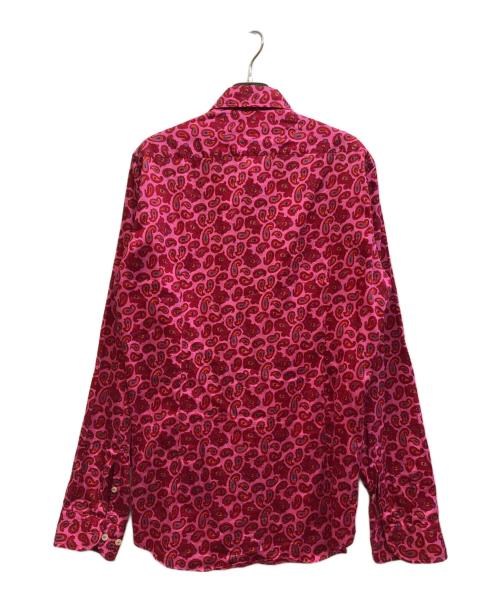 ETRO（エトロ）ETRO (エトロ) ペイズリー柄シャツ レッド サイズ:Mの古着・服飾アイテム