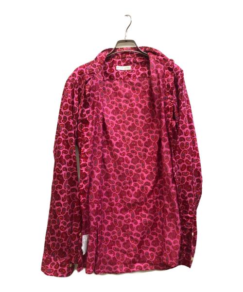 ETRO（エトロ）ETRO (エトロ) ペイズリー柄シャツ レッド サイズ:Mの古着・服飾アイテム